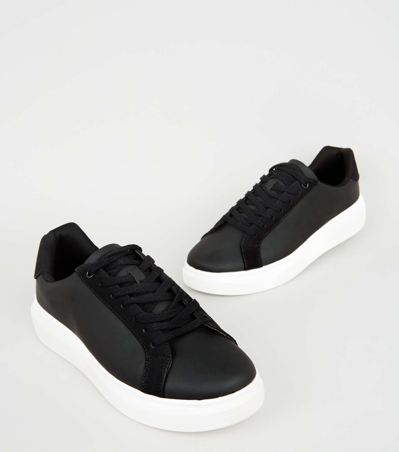 Black Chunky Sole Trainers Image 3