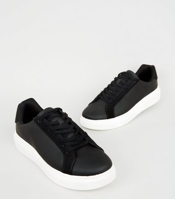 chunky all black trainers