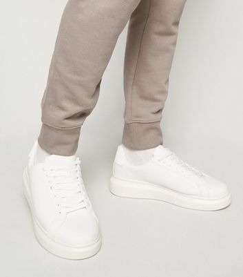 Mens chunky store white trainers