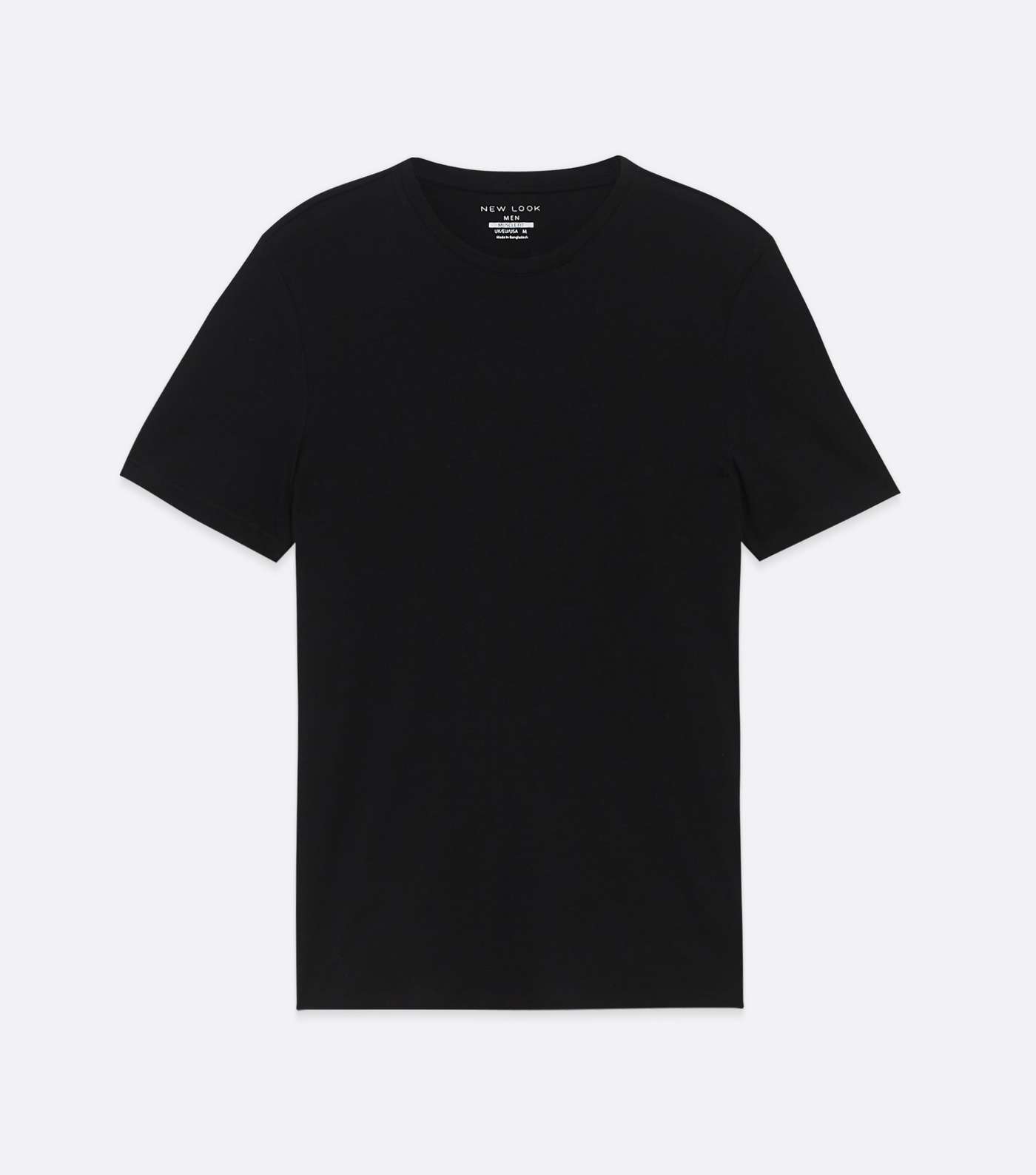 Black Muscle Fit Cotton T-Shirt Image 5