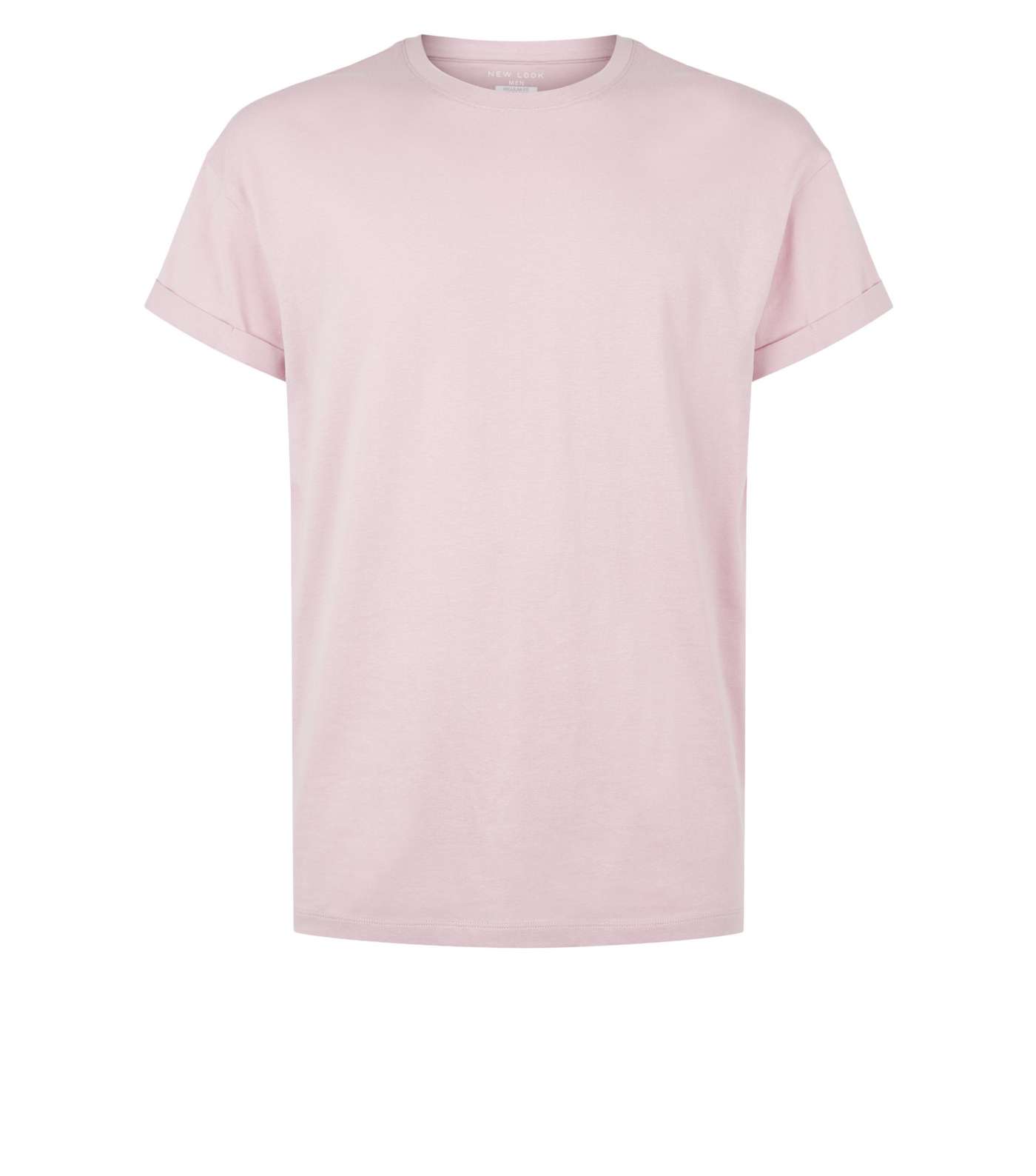 Pink Cotton Short Roll Sleeve T-Shirt Image 4