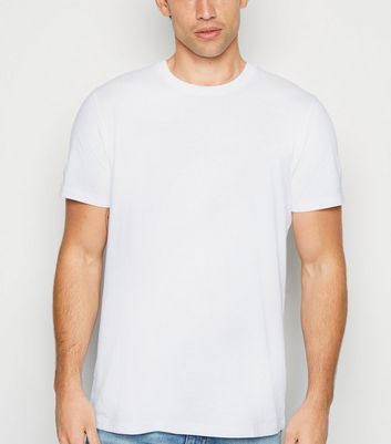 crew neck t shirt white