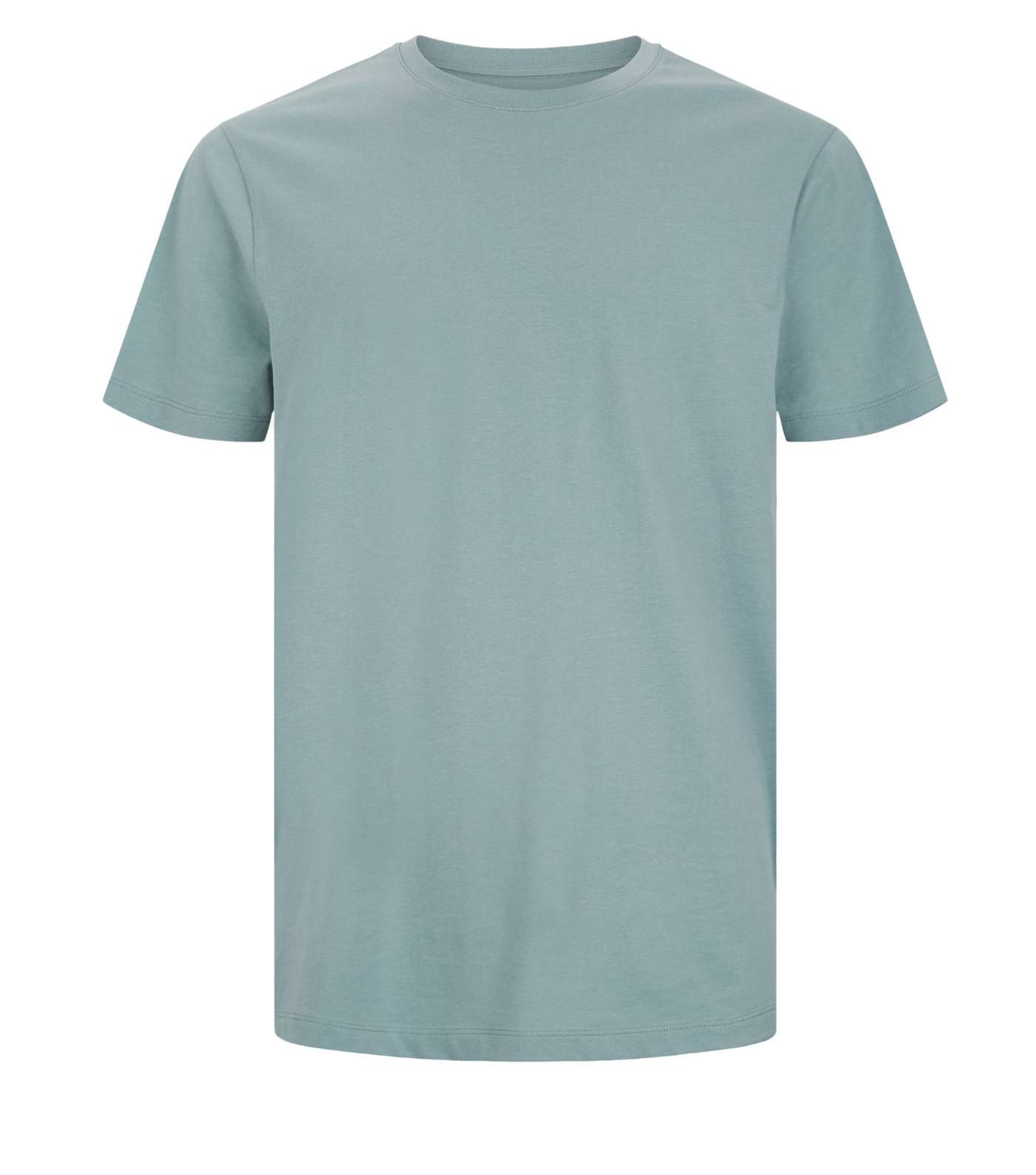 Pale Blue Crew Neck T-Shirt Image 4