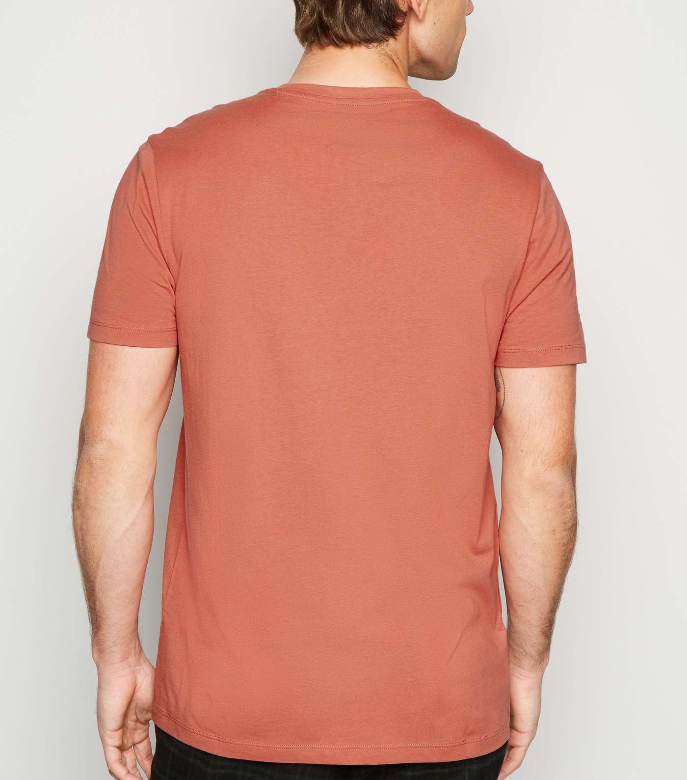 Orange Crew Neck T-Shirt Image 3