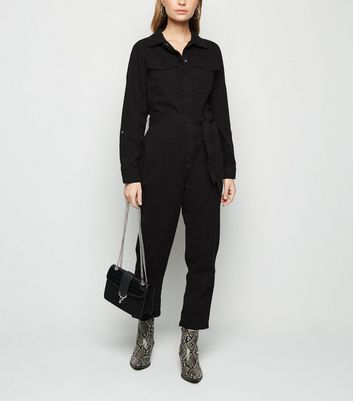 petite black jumpsuit uk