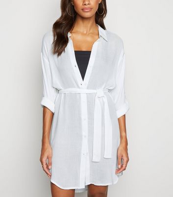 beach shirt dress