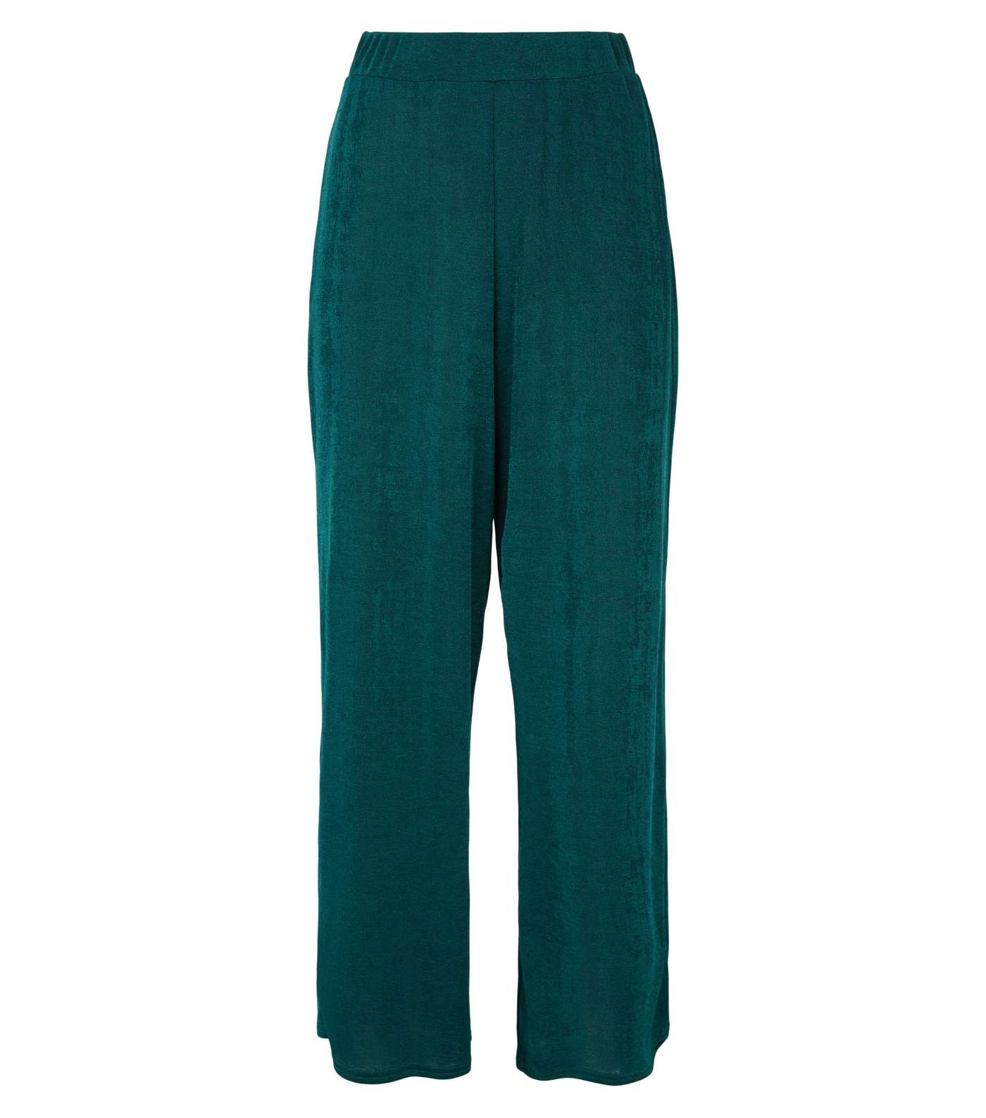 Urban Bliss Teal High Shine Trousers Image 4