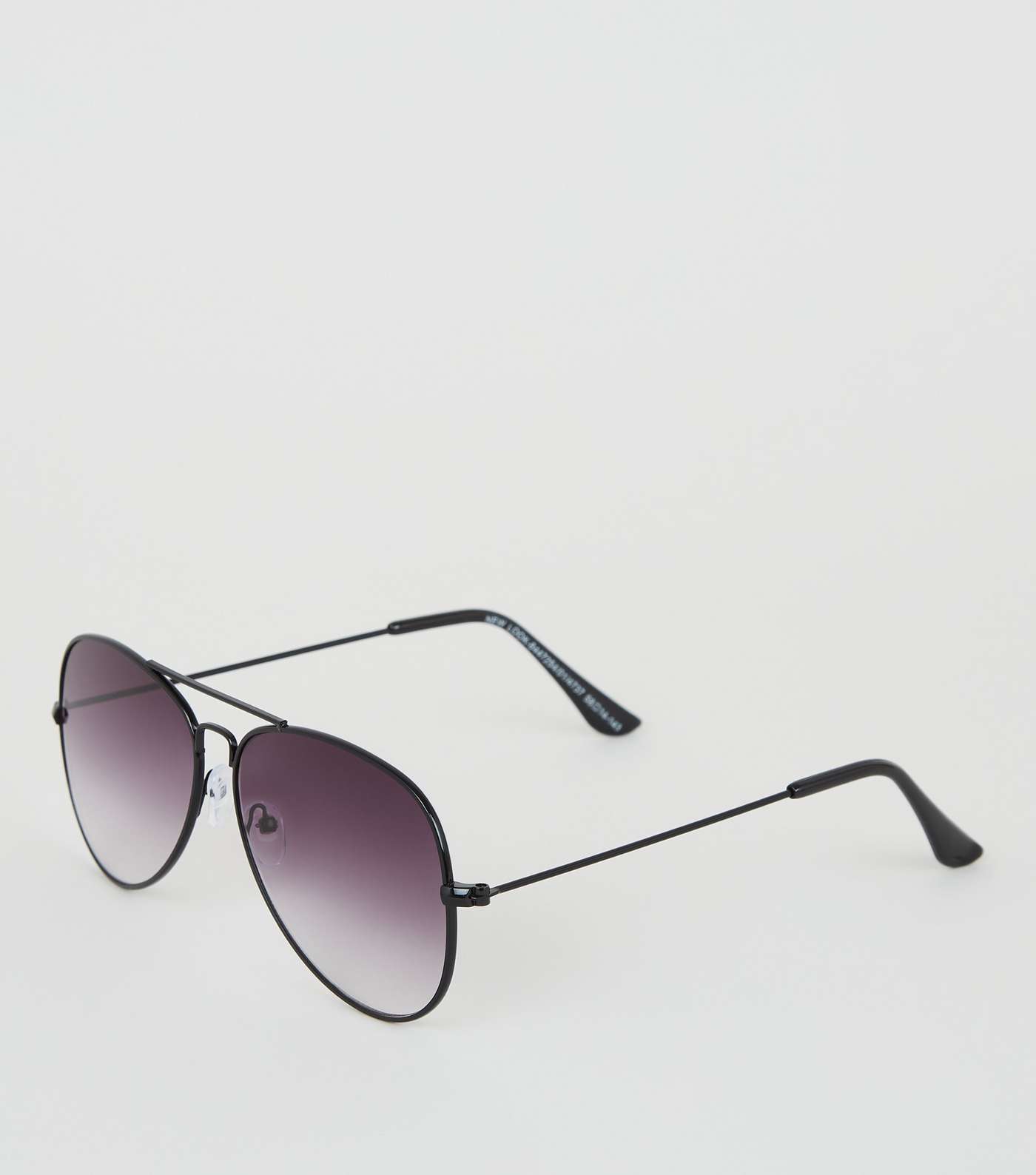 Black Thin Frame Pilot Sunglasses