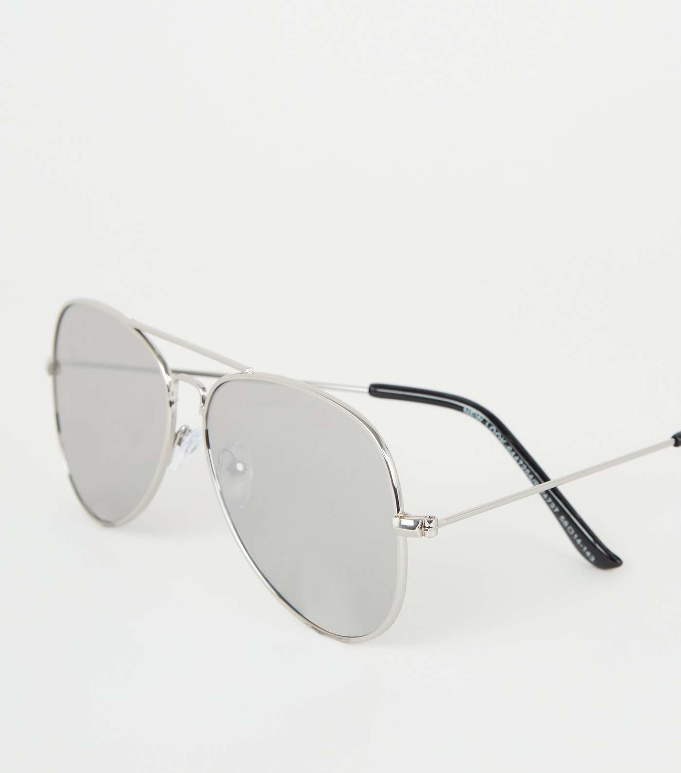 Silver Thin Frame Sunglasses Image 4