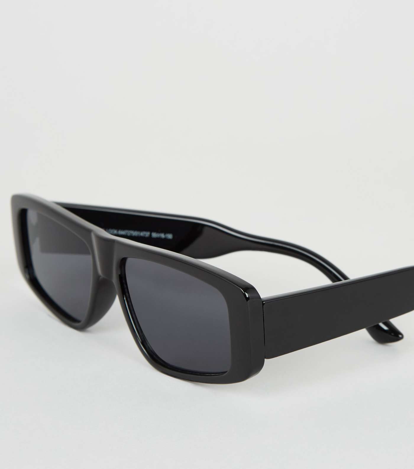 Black Straight Bow Frame Sunglasses Image 4