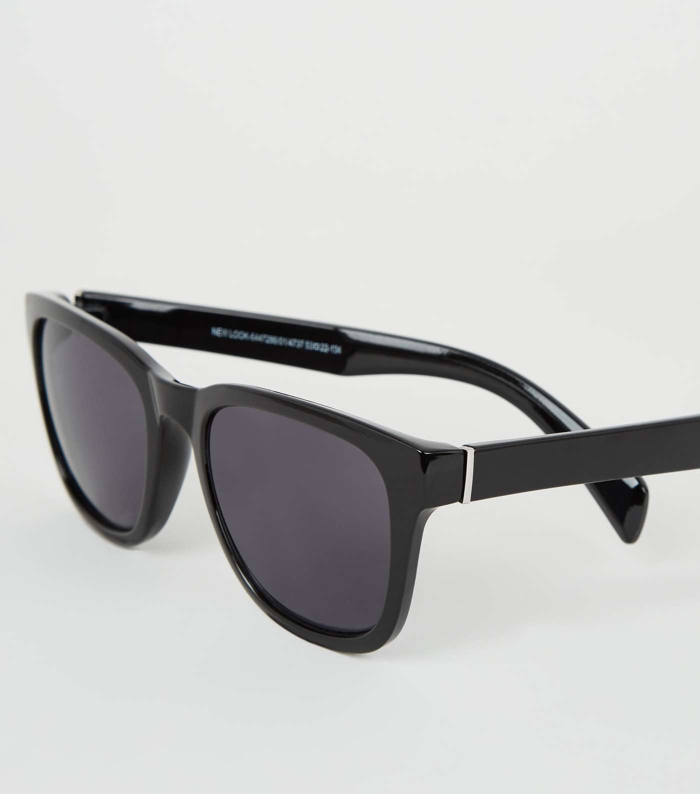 Black Retro Tinted Sunglasses Image 4