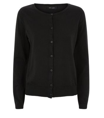 black button up sweater