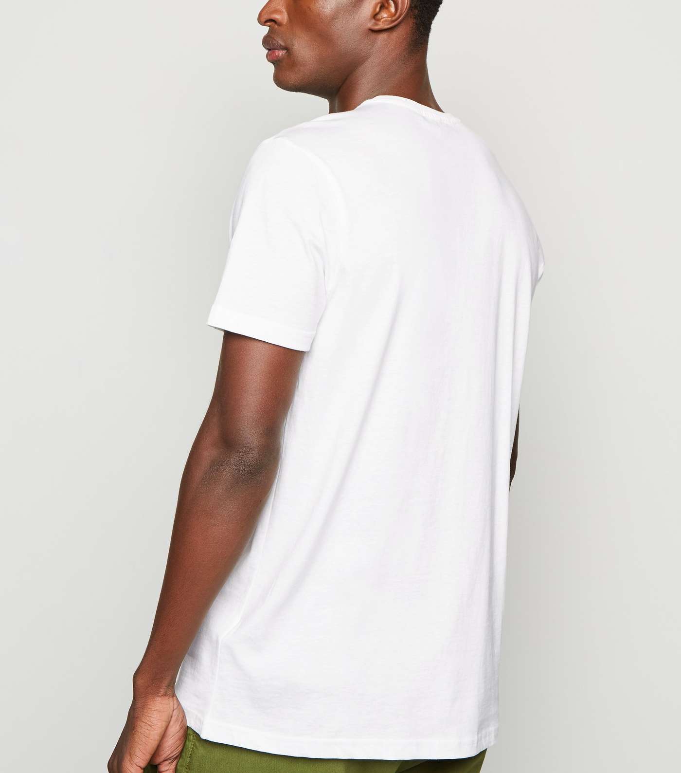 White Rose Motif T-Shirt Image 3