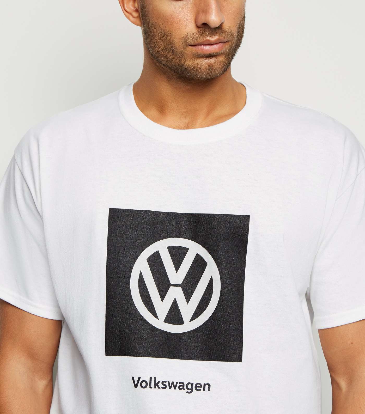 White Volkswagen Logo T-Shirt Image 5