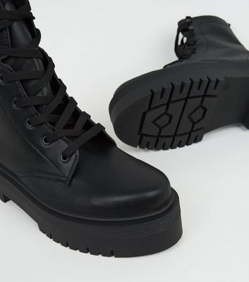 new look lace up boots