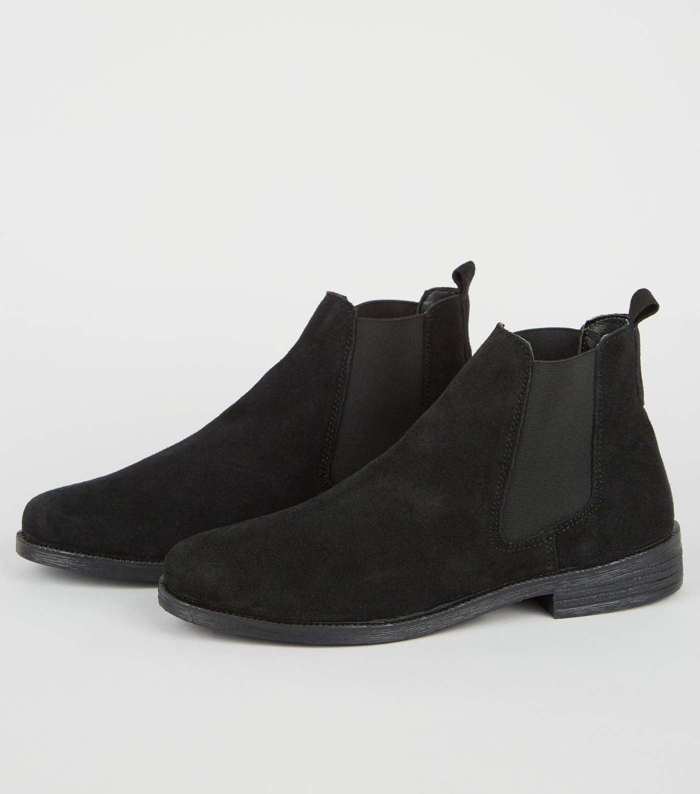 Black Suede Chelsea Boots Image 3