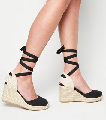 espadrilles with ankle ties