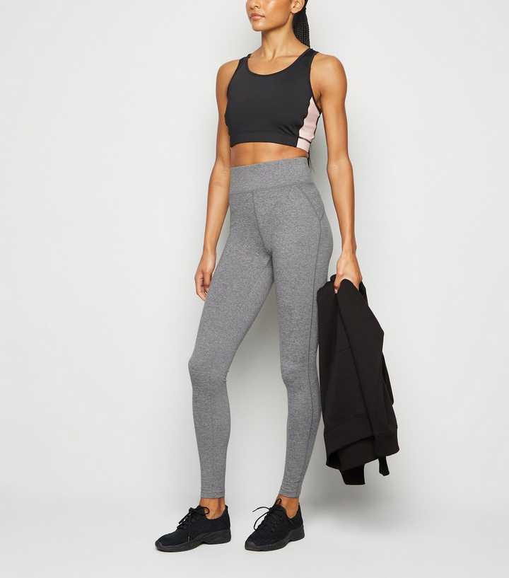 Grey High Waist Sports Leggings