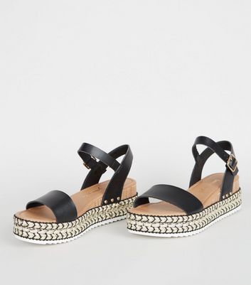 new look flatform sandals