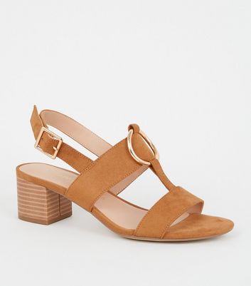 New look tan block heel clearance sandals