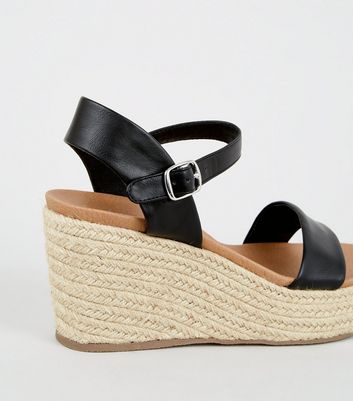 New look hot sale black espadrilles