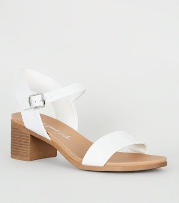 New look store white sandals