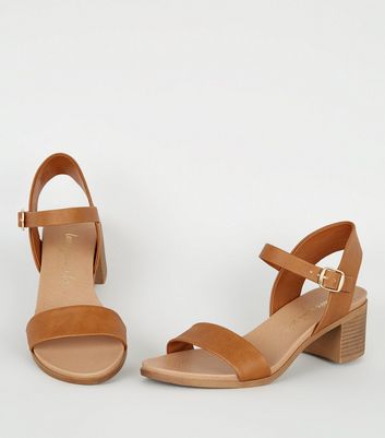 New look tan on sale sandals