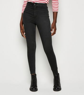 dark grey high waisted skinny jeans