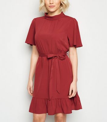 petite frill dress