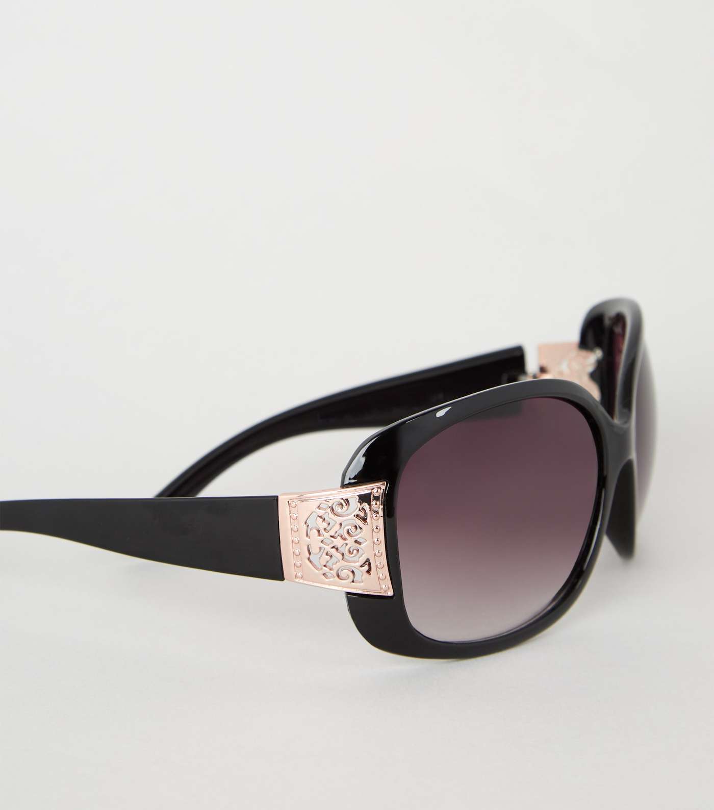Black Filigree Trim Sunglasses Image 4