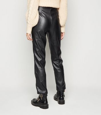 NA-KD Black Coated Leather-Look 
