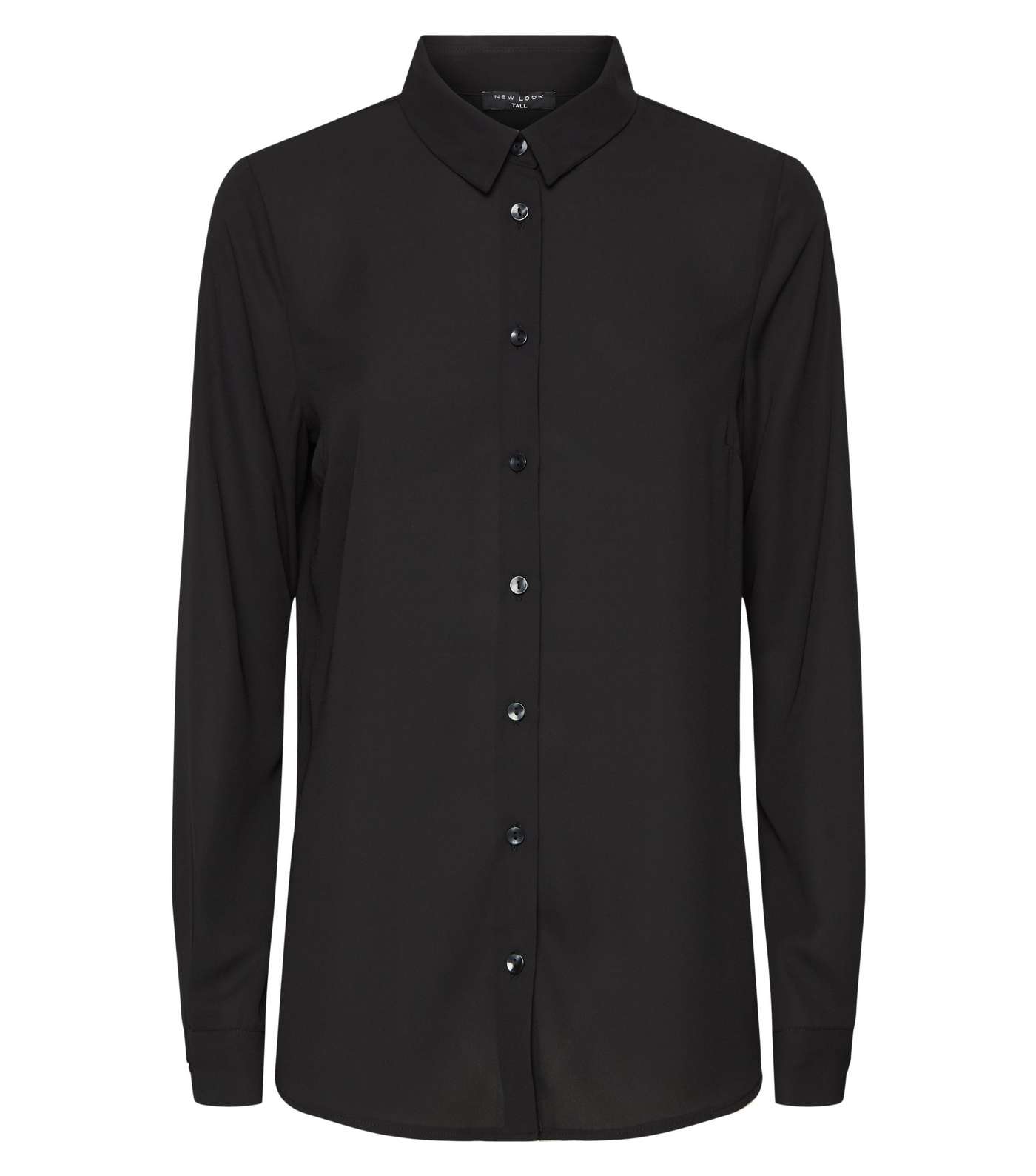 Tall Black Long Sleeve Shirt Image 4