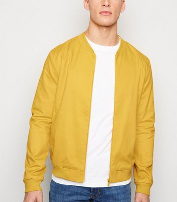 mustard bomber jacket