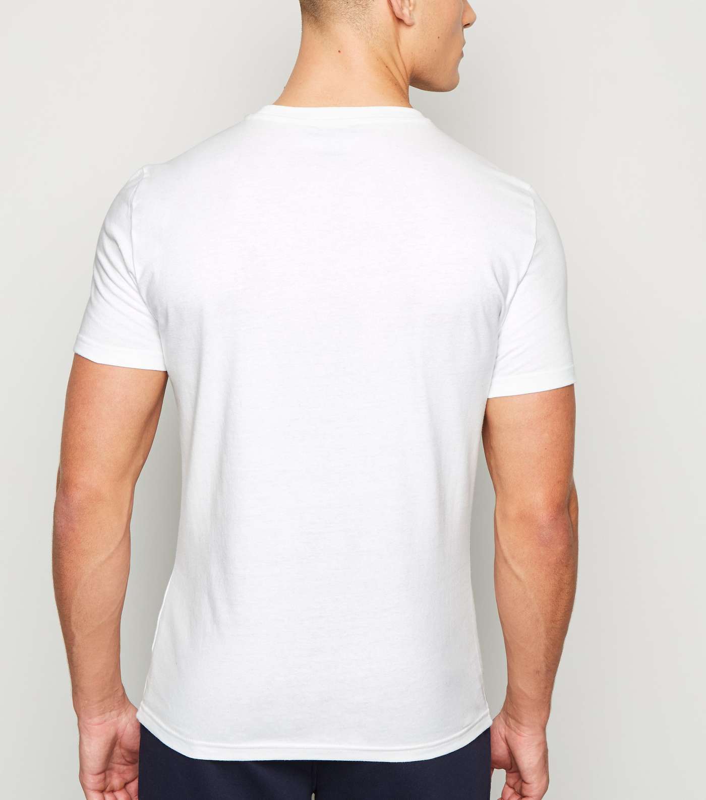 White Triangle New York Slogan T-Shirt Image 3