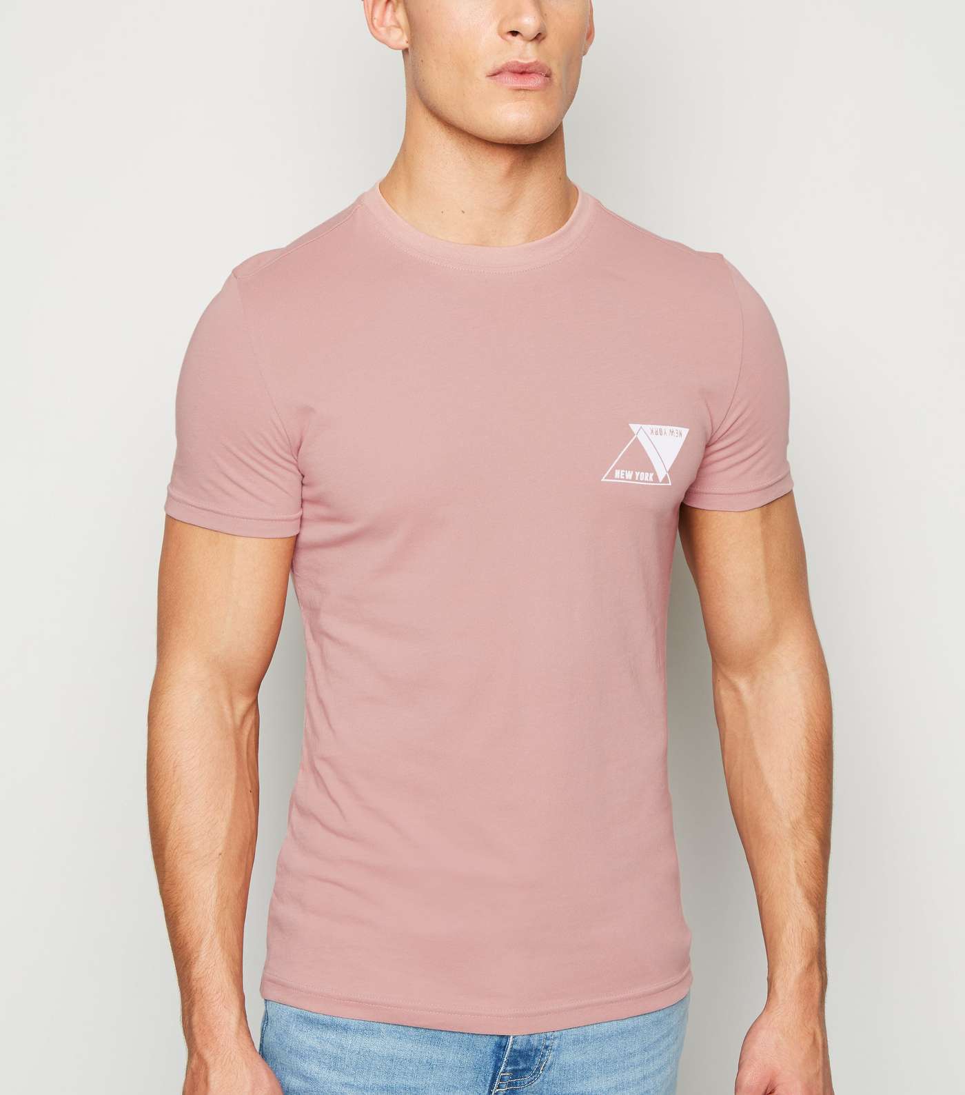 Pink Triangle New York Slogan T-Shirt