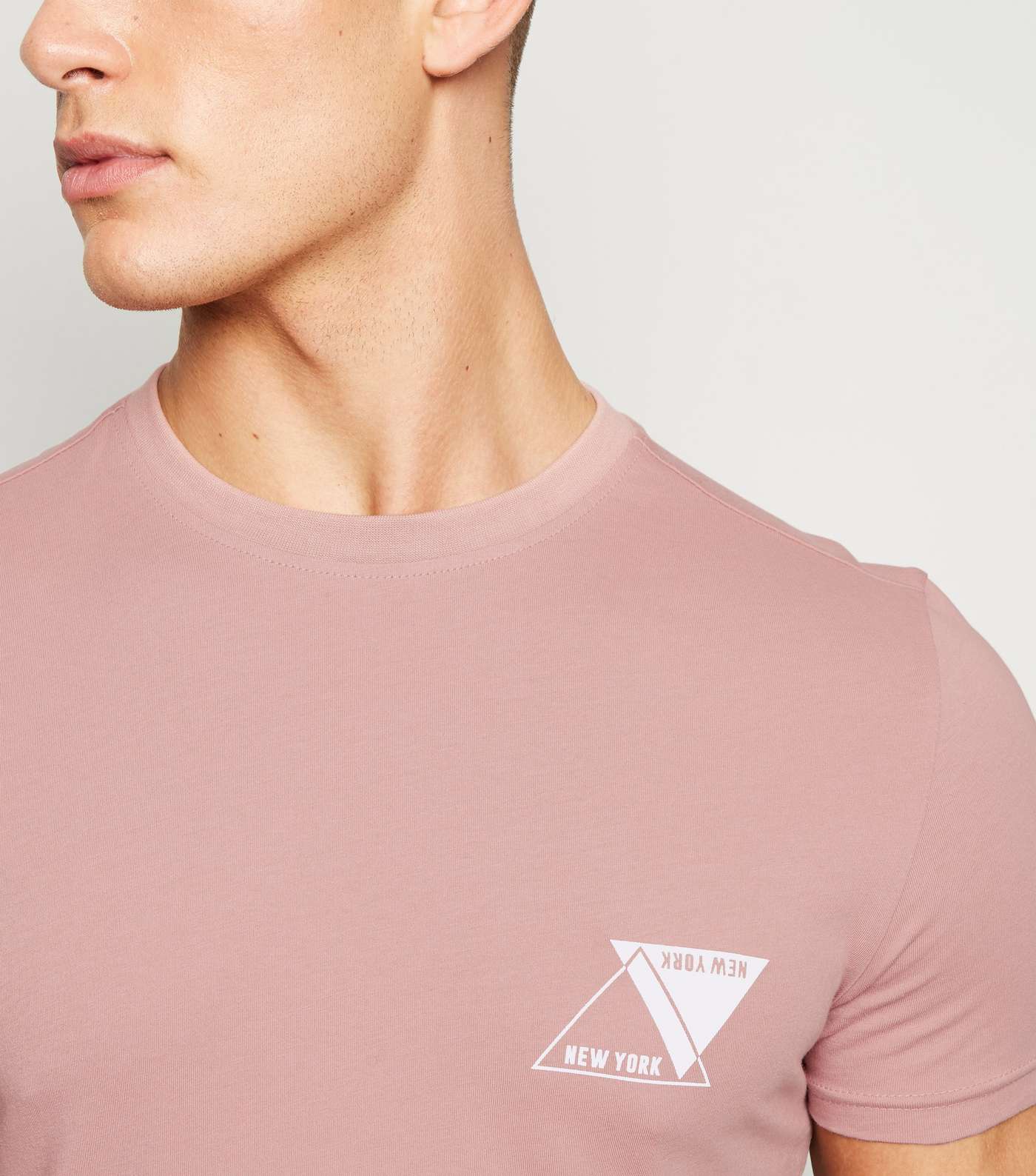Pink Triangle New York Slogan T-Shirt Image 5