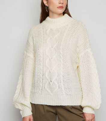 Urban Bliss Cream Cable Knit Jumper 