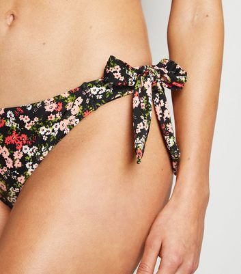 pink floral bikini bottoms