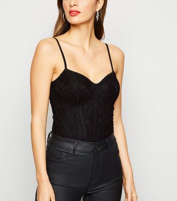 black lace bodysuit new look