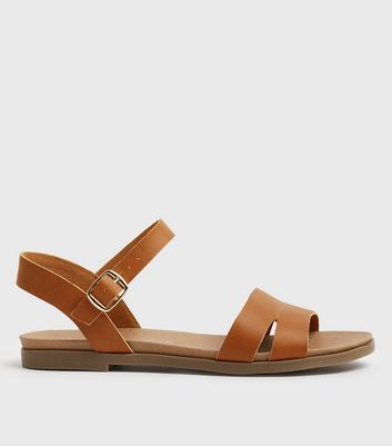 Tan sandals hot sale wide fit