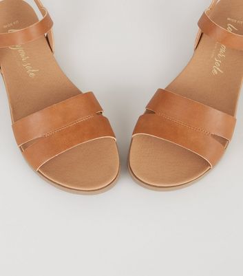brown sandals wide fit