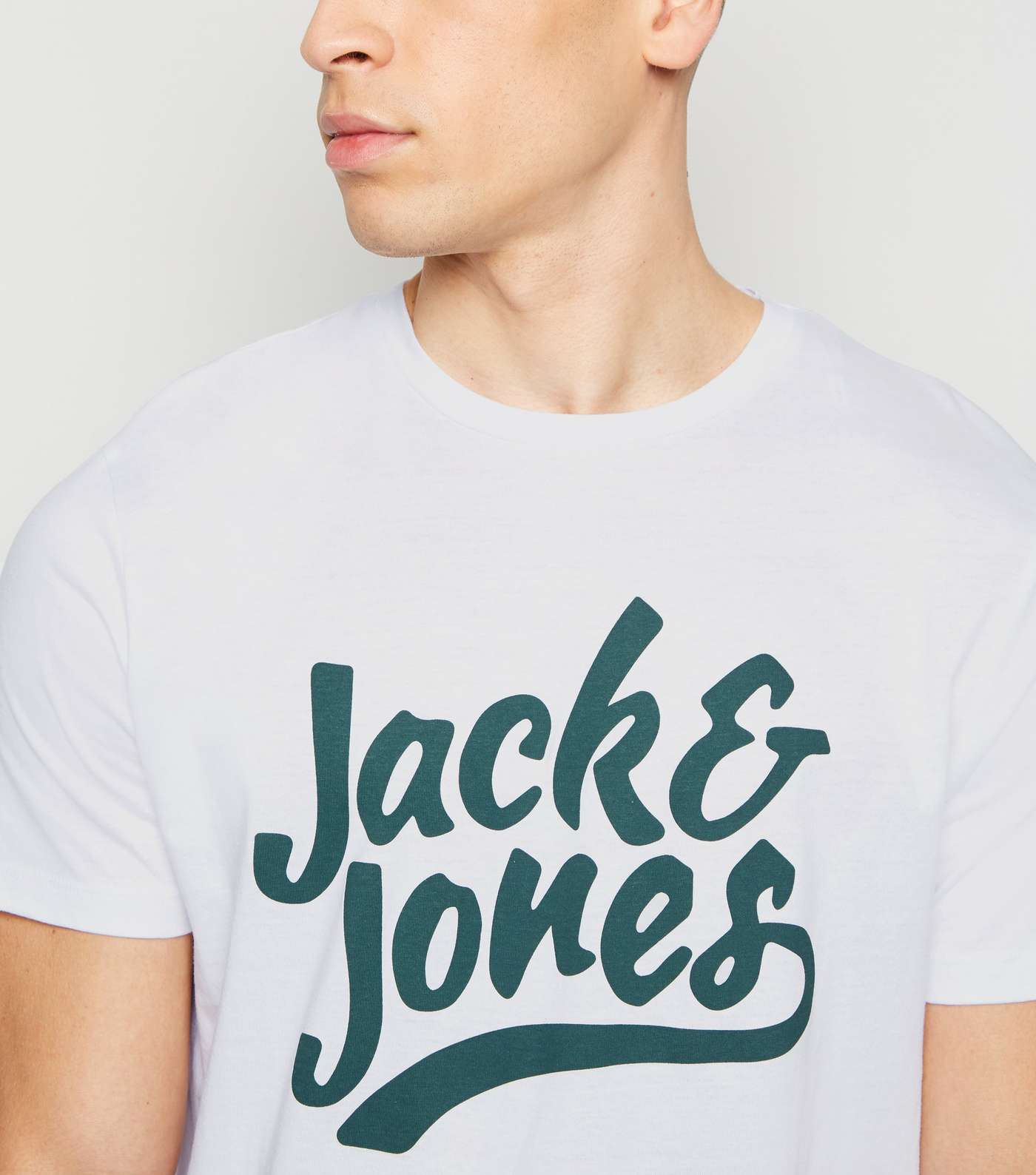 Jack & Jones White Crew Neck T-Shirt Image 5