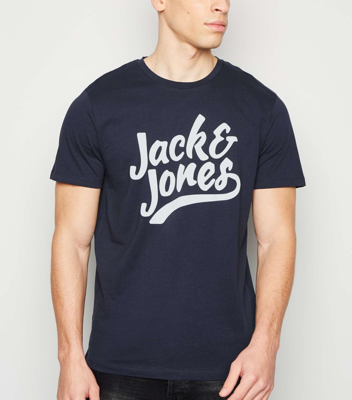 Jack & Jones Navy Crew Neck T-Shirt