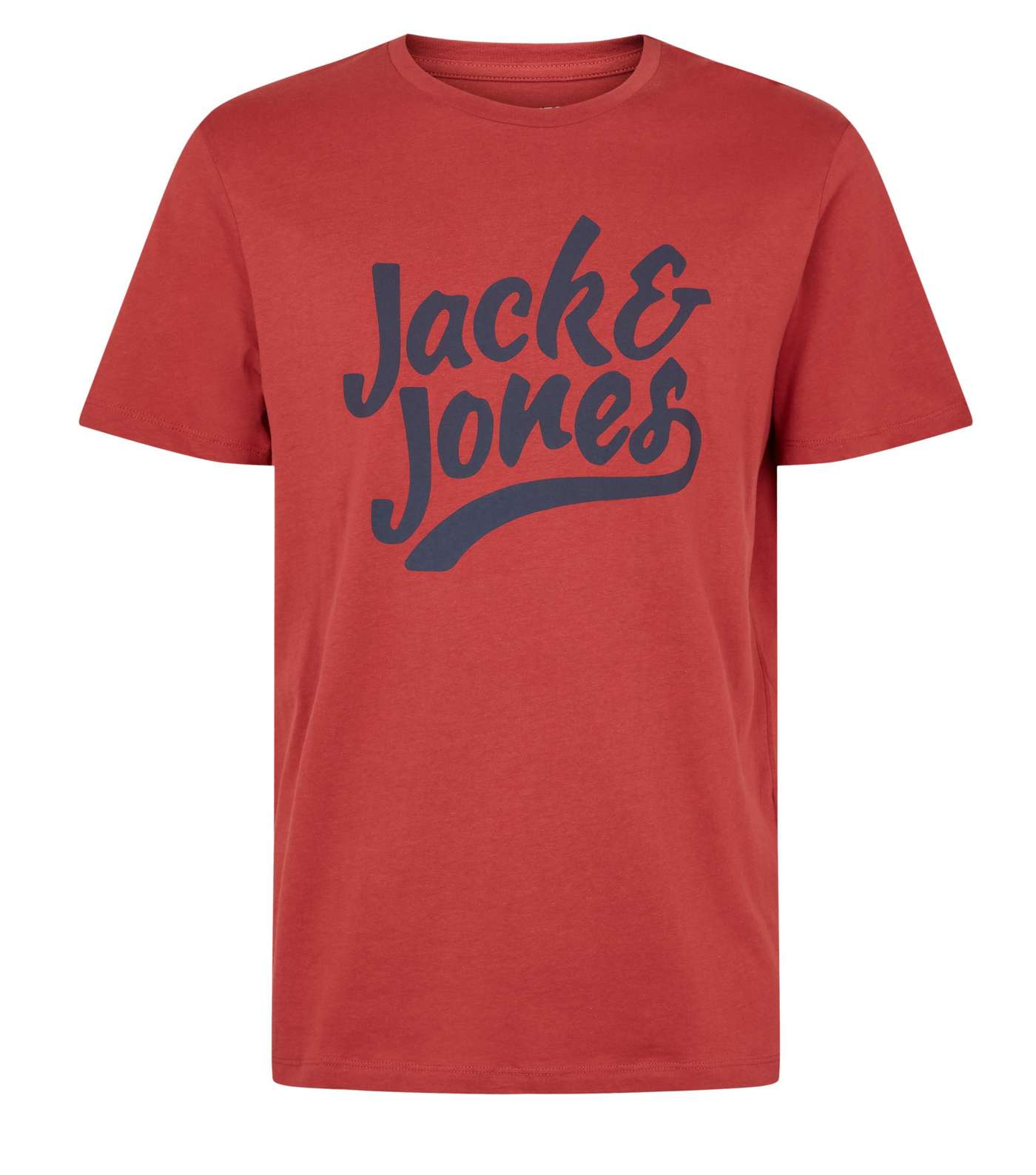 Jack & Jones Dark Red Crew Neck T-Shirt Image 4