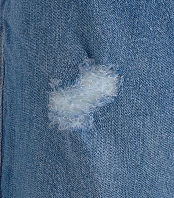 Image of Jack & Jones Bright Blue Ripped Jeans New Look