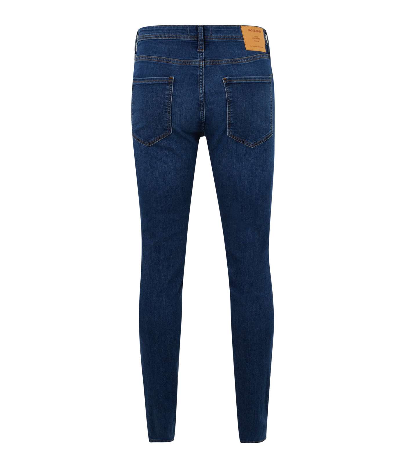 Jack & Jones Indigo Ripped Skinny Jeans  Image 2