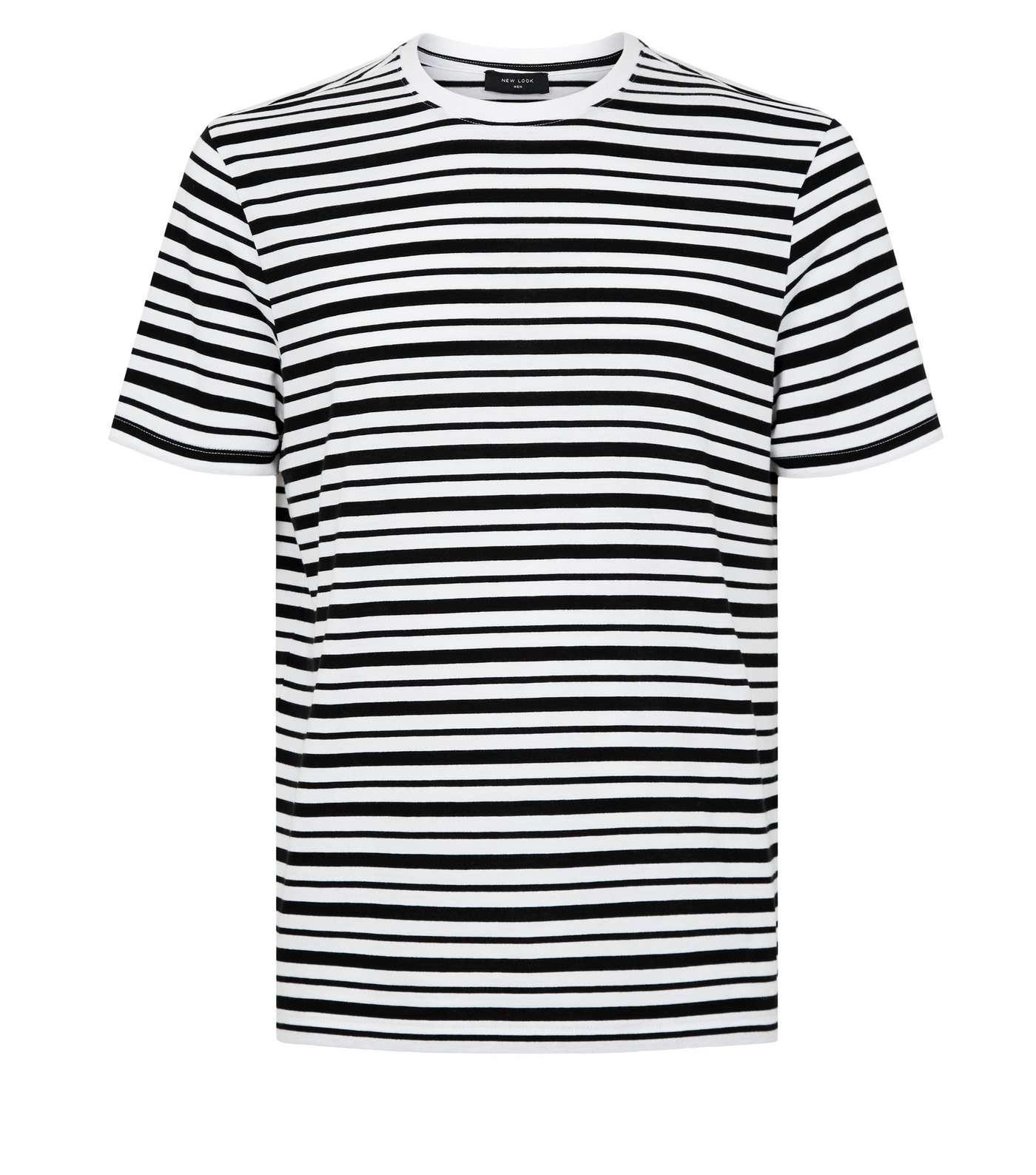 Black Stripe Short Sleeve T-Shirt Image 4