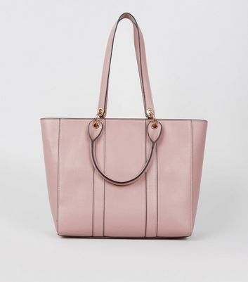 Grand sac rose a poignee double New Look