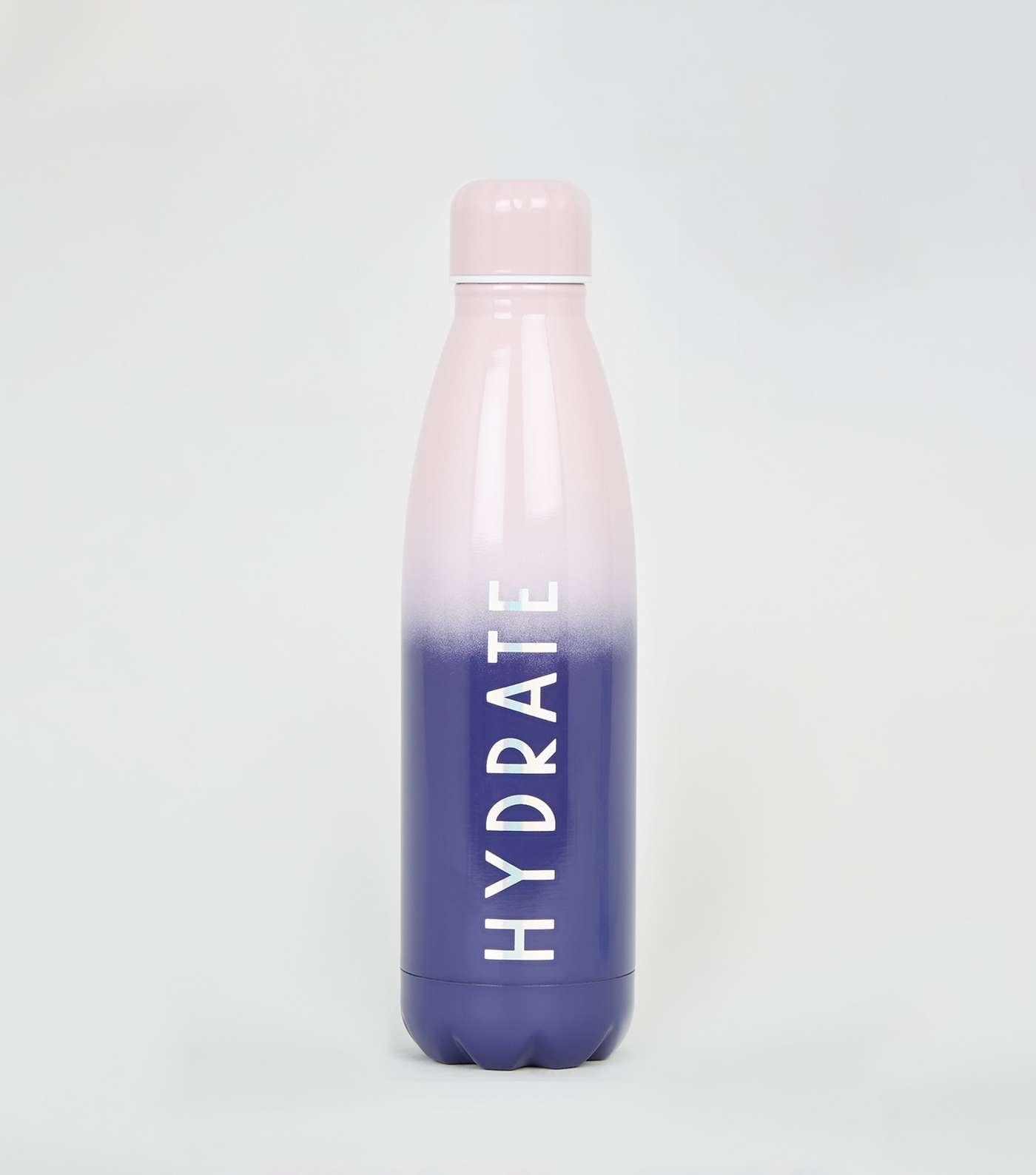 Multicoloured Hydrate Slogan Ombre 500ml Metal Bottle