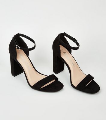 black block heels new look